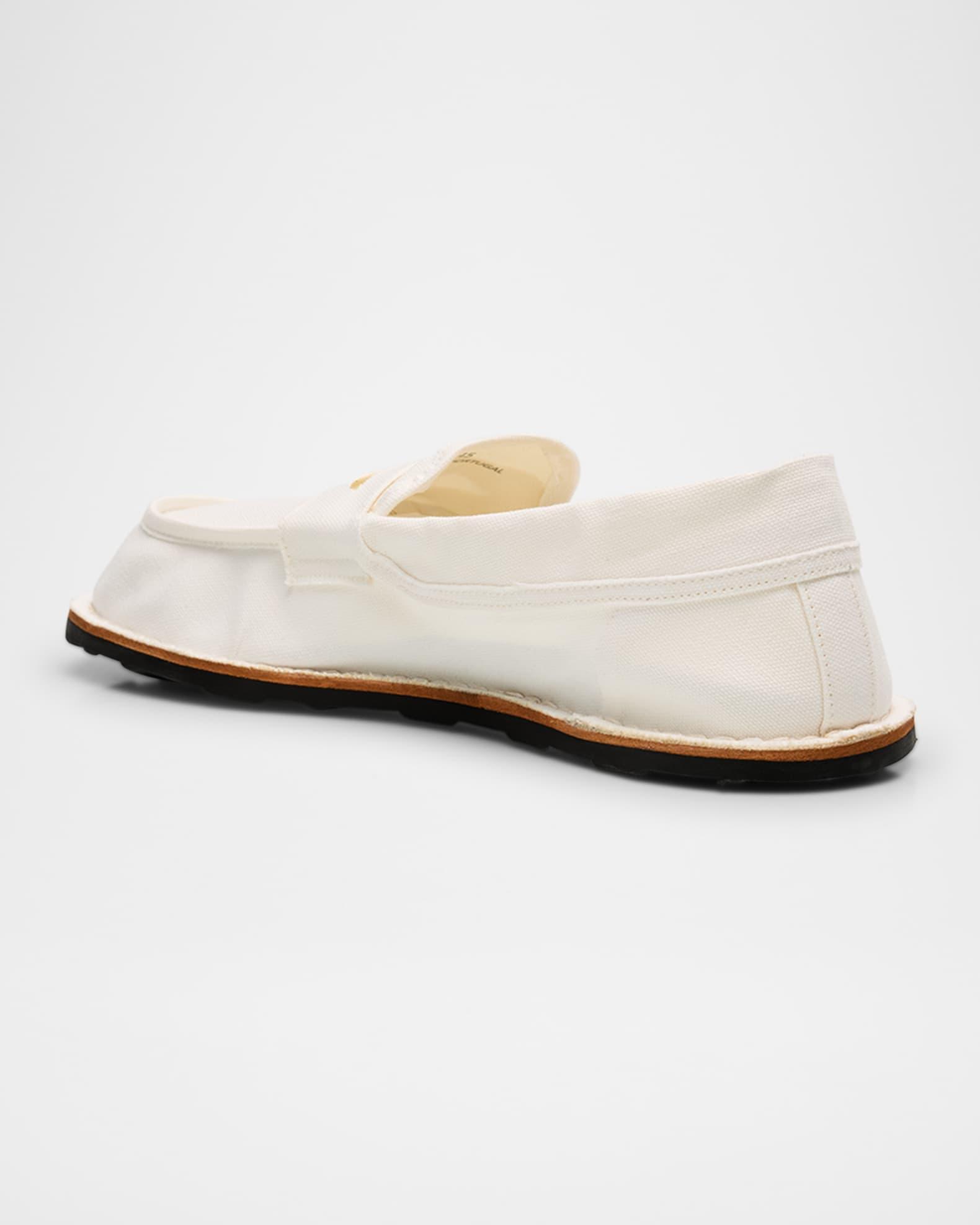 Men's Canvas Moc-Toe Penny Loafers Product Image