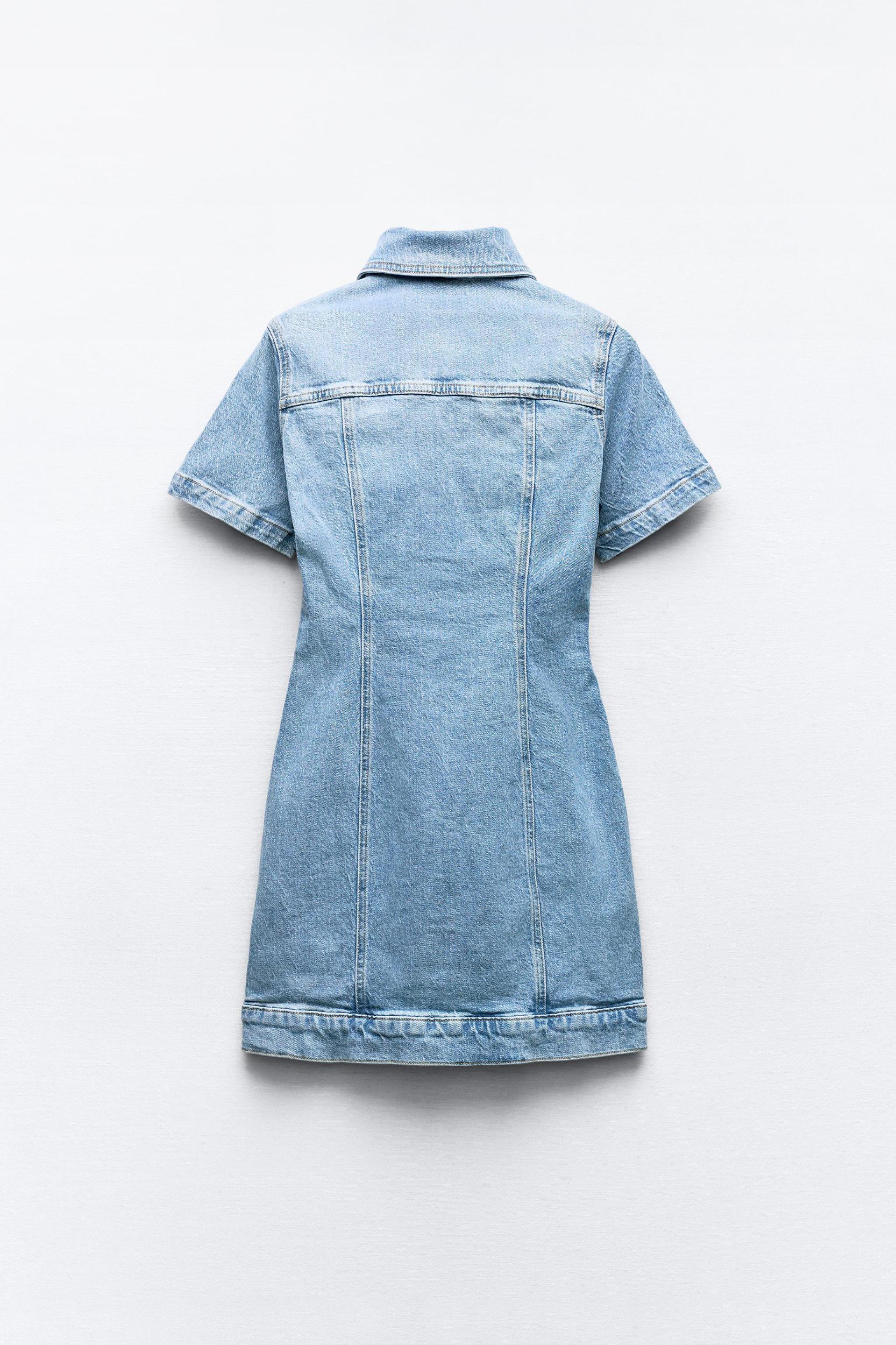 Z1975 FITTED DENIM MINI DRESS Product Image