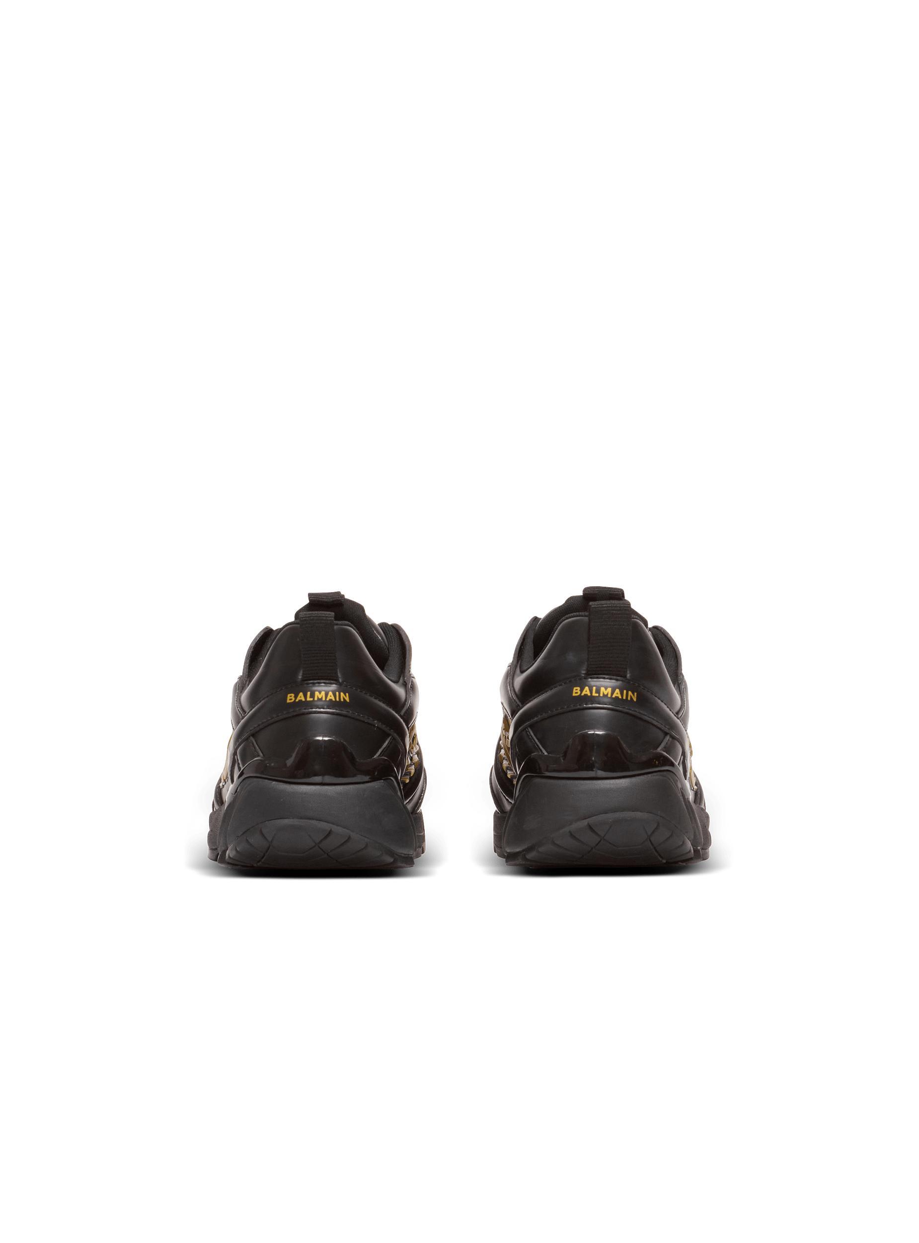 Cosmic Dust glazed leather trainers Product Image