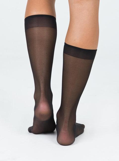 McClair Knee High Stocking Socks Black Product Image