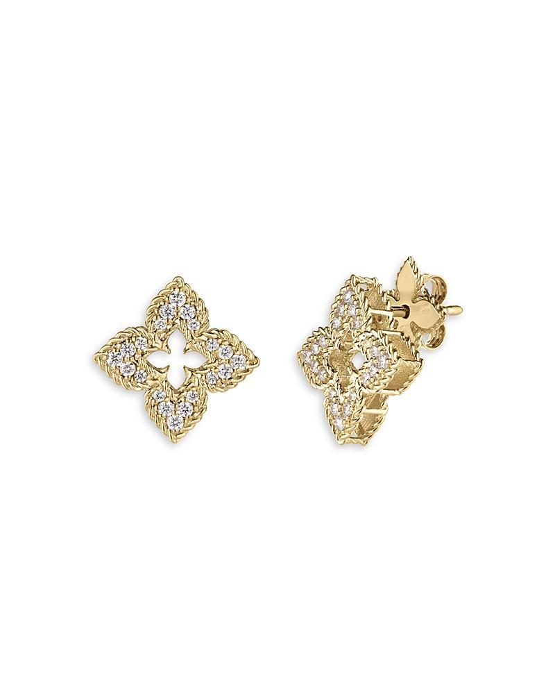 Roberto Coin 18K Yellow Gold Venetian Princess Earrings with Diamonds, 0.3 ct. t. w. Product Image