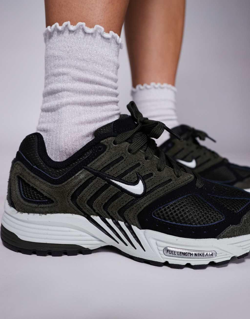 Nike Air Pegasus 2005 sneakers in dark green and silver Product Image
