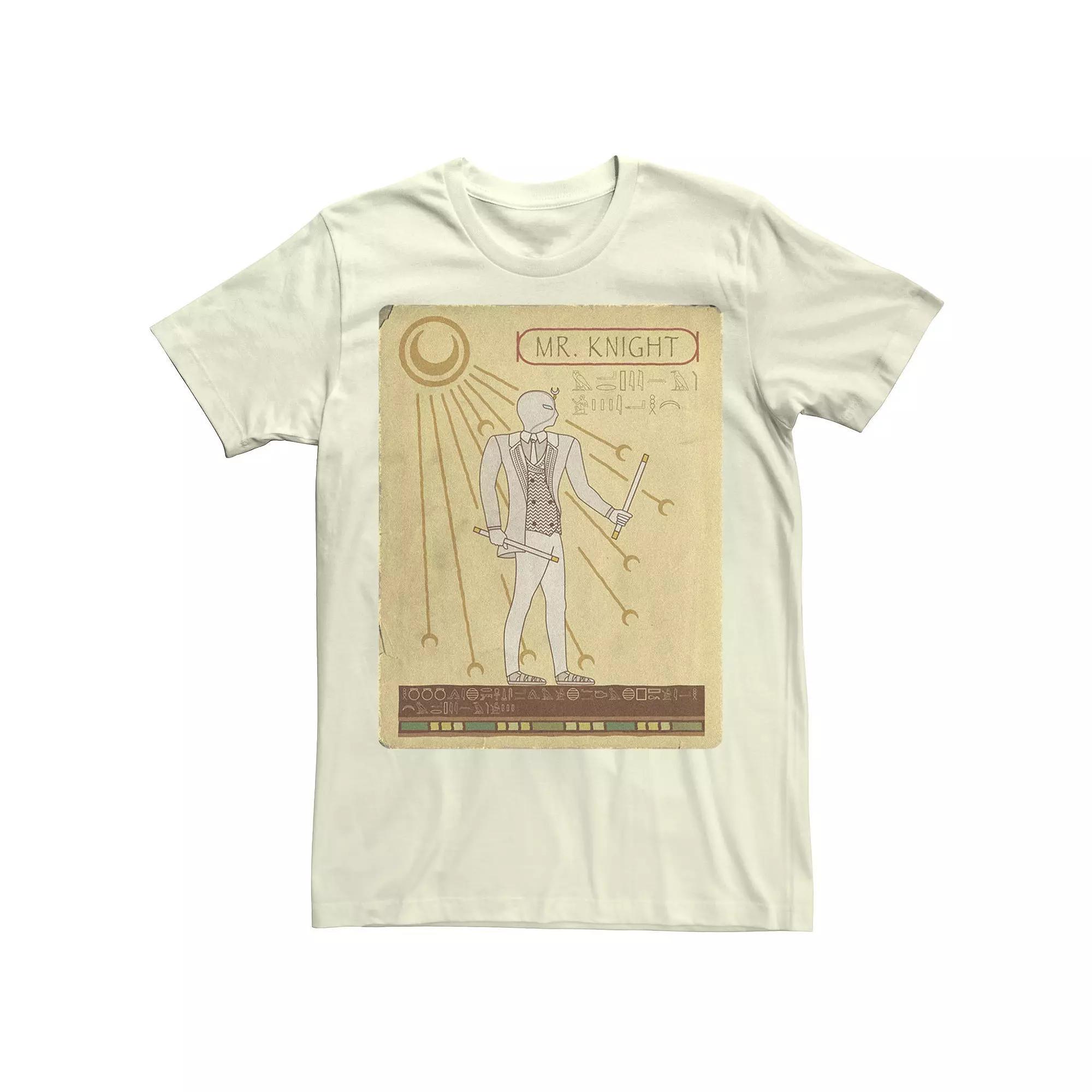 Men's Marvel Moon Knight Ancient Mr. Knight Card Tee, Size: Medium, Natural Product Image