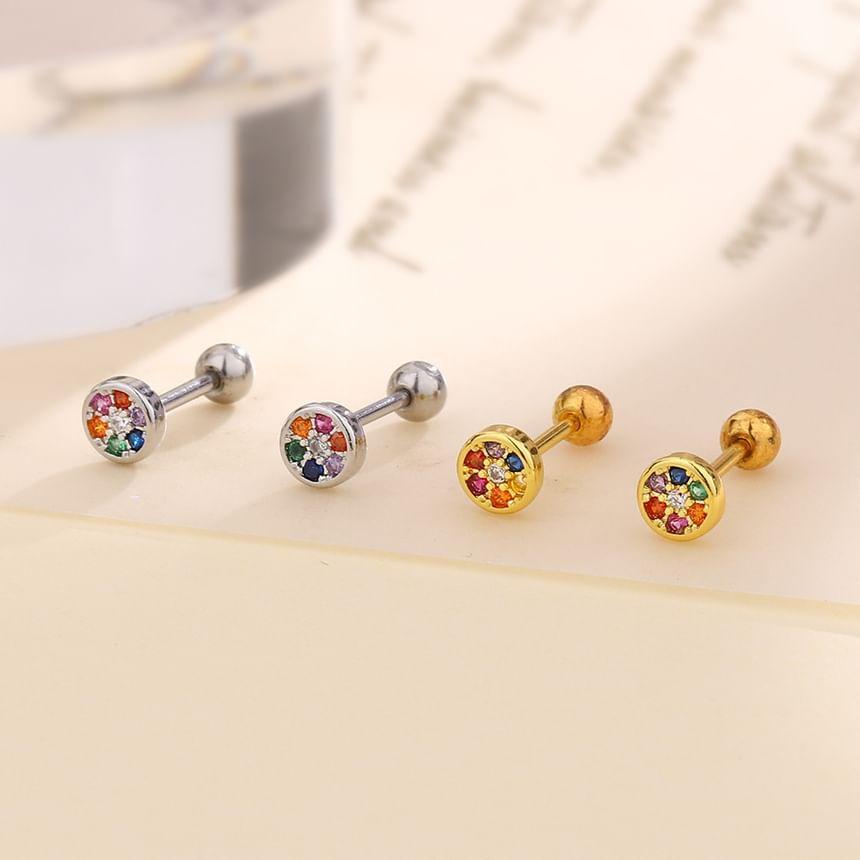 Rhinestone Stud Earring Product Image