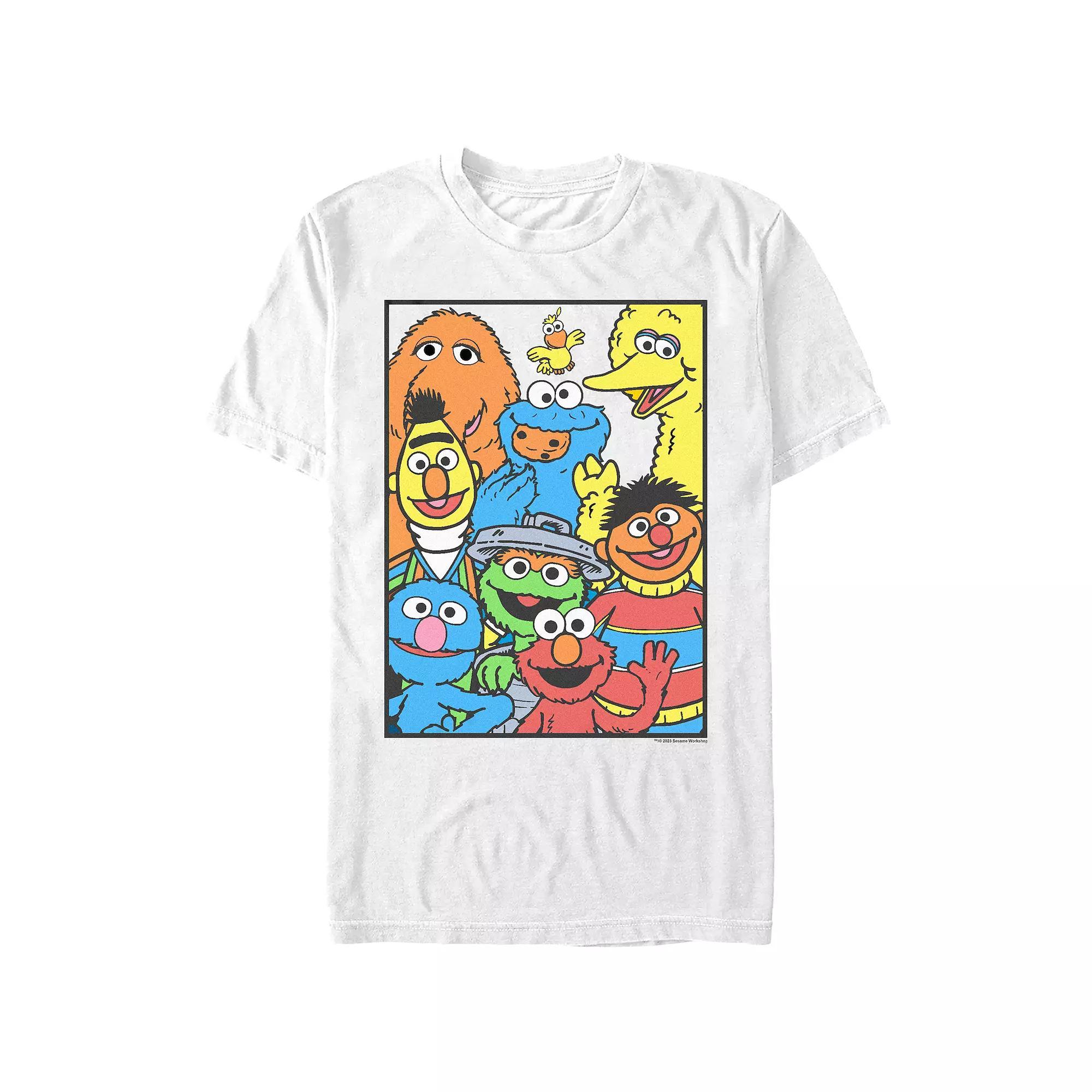 Mens Sesame Street OG Gang Portrait Graphic Tee Product Image