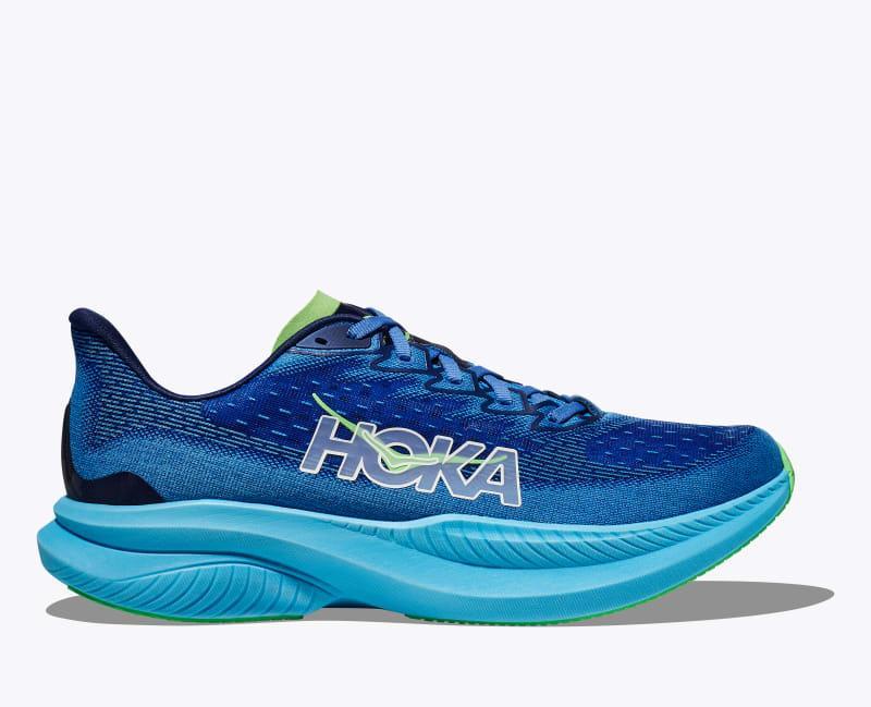 HOKA Women's Mach 6 Shoes in Black/White, Size 9 Product Image