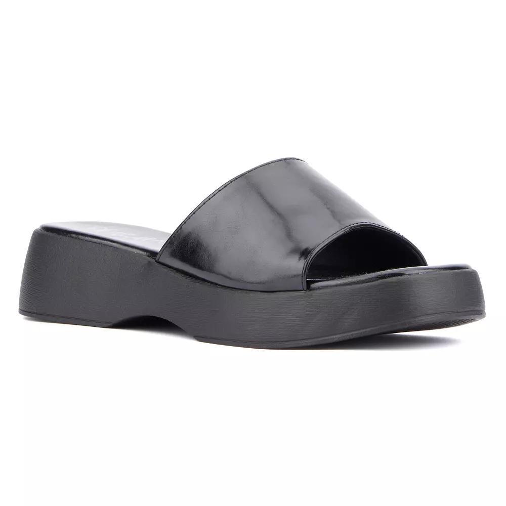 Olivia Miller Women's Ambition Platform Sandals, Size: 10, Black Product Image