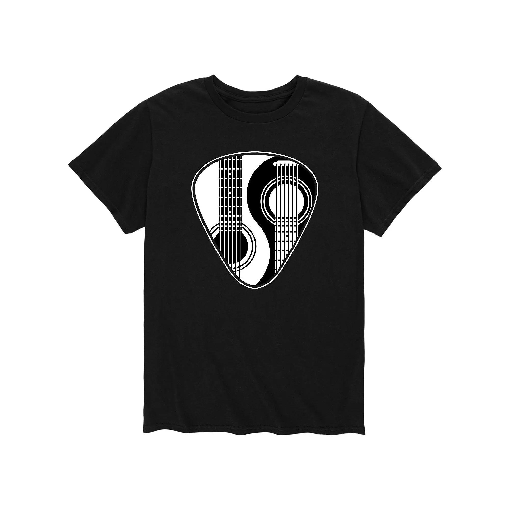 Men's Yin Yang Guitar Pick Tee, Size: XL, Blue Product Image