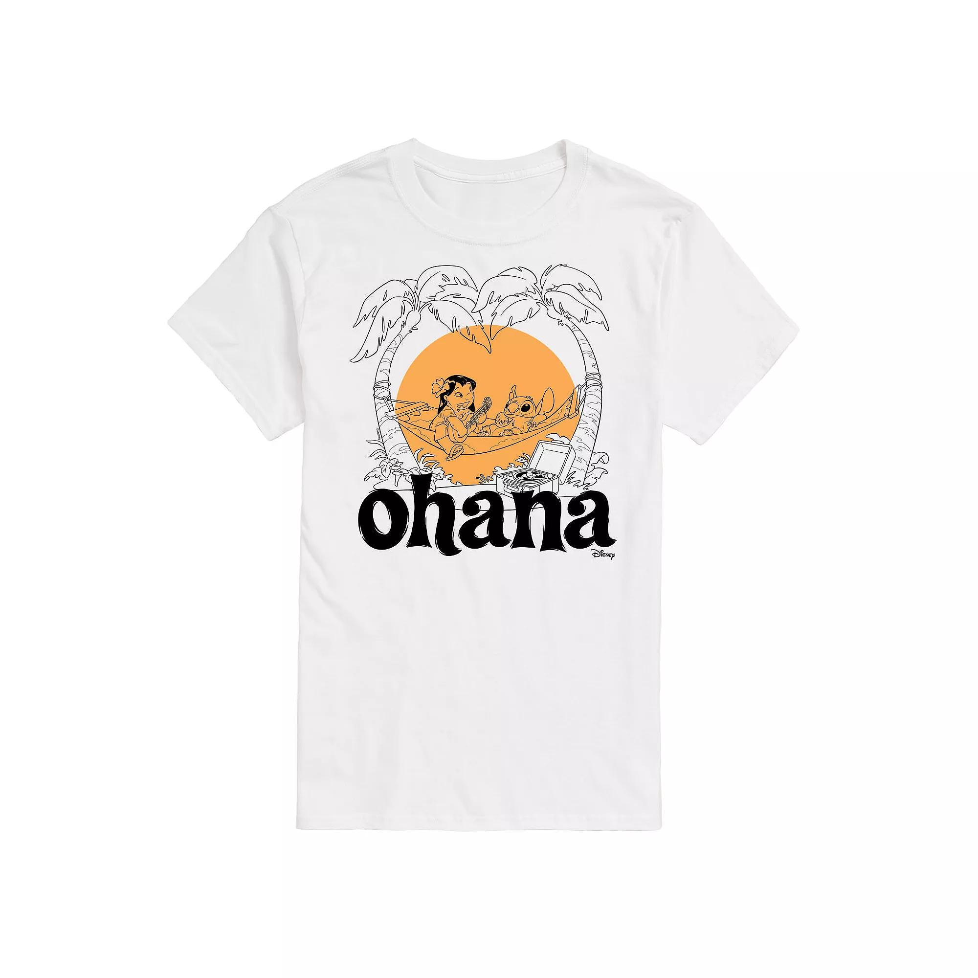 Disneys Lilo & Stitch Big & Tall Ohana Graphic Tee, Mens Product Image