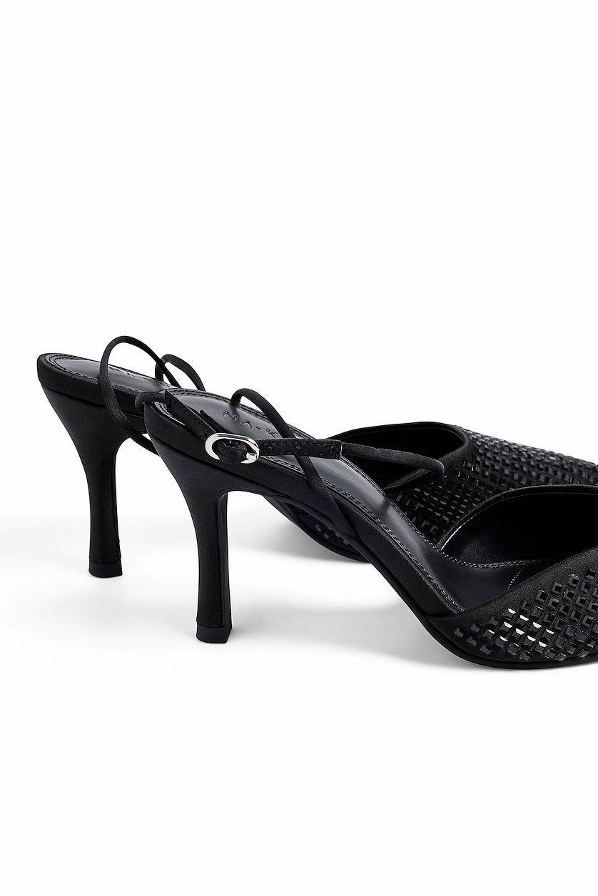 Rhinestone Covered Pumps Silver Product Image