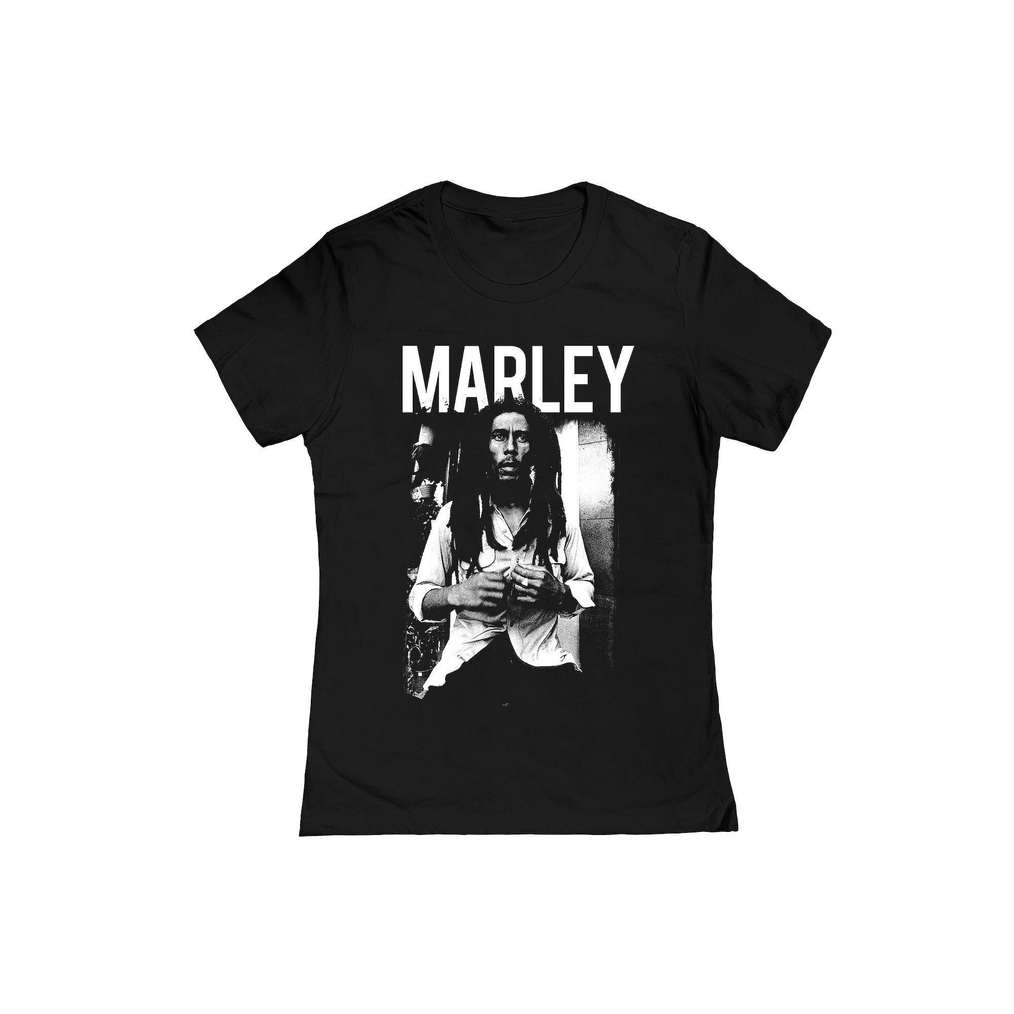 Juniors' Bob Marley Black White Graphic Tee, Girl's, Size: Medium Product Image
