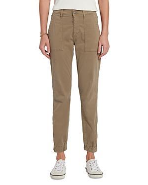 Womens Darted Cotton-Blend Boyfriend Joggers Product Image