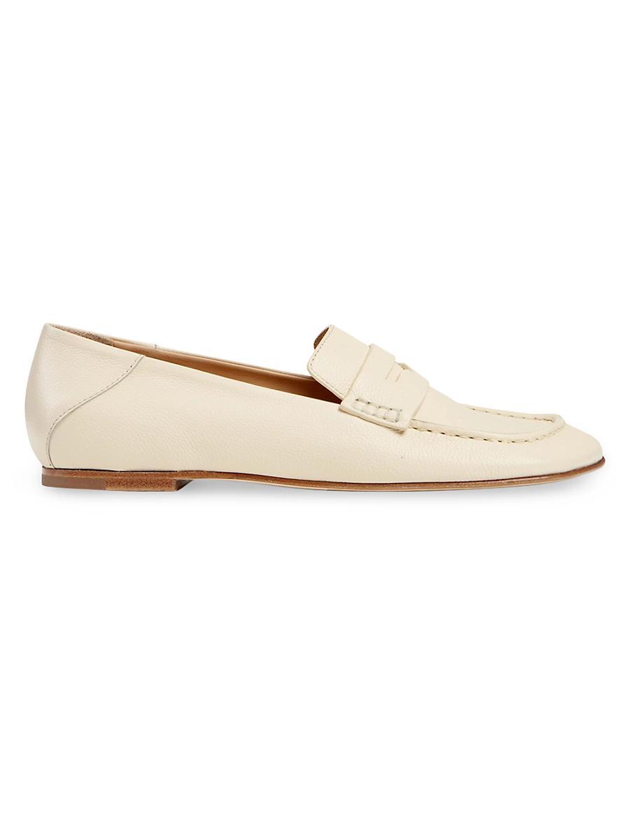 Womens Drew Leather Penny Loafers Product Image