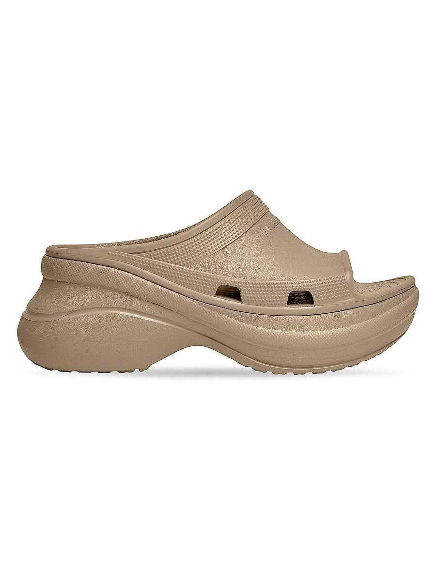 Womens Pool Crocs Slide Sandals Product Image