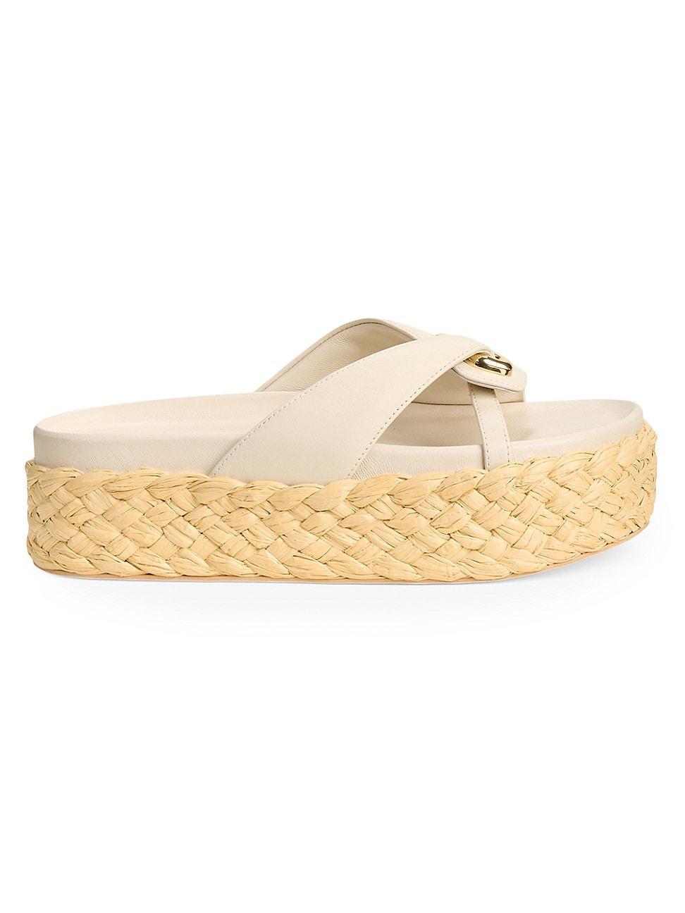 Cult Gaia Womens Blythe Platform Slide Sandals Product Image