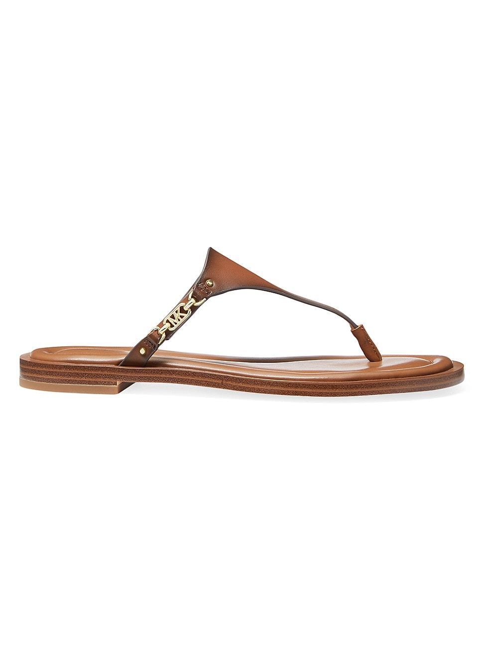 MICHAEL Michael Kors Daniella Flat Thong (Luggage) Women's Sandals Product Image