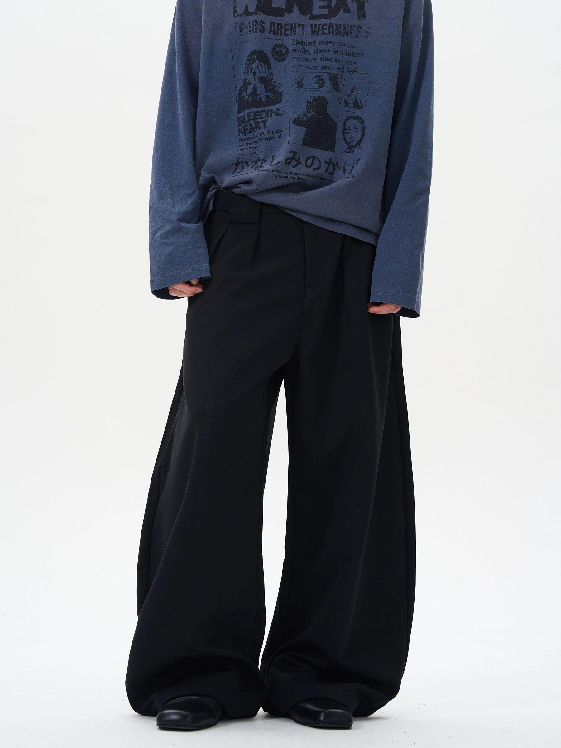 RT No. 12258 BLACK SCIMITAR BAGGY STRAIGHT PANTS Product Image
