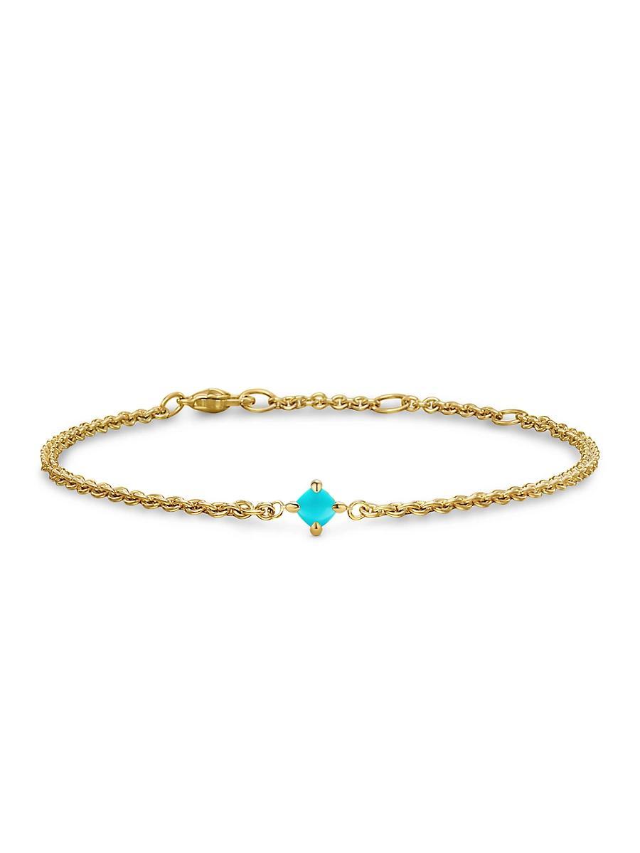 Womens Micro Chatelaine Chain Bracelet in 18K Yellow Gold Product Image