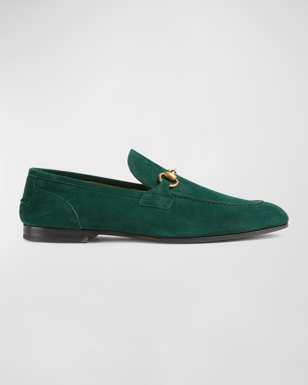 Ferragamo Mens Bloom Leather Loafers Product Image