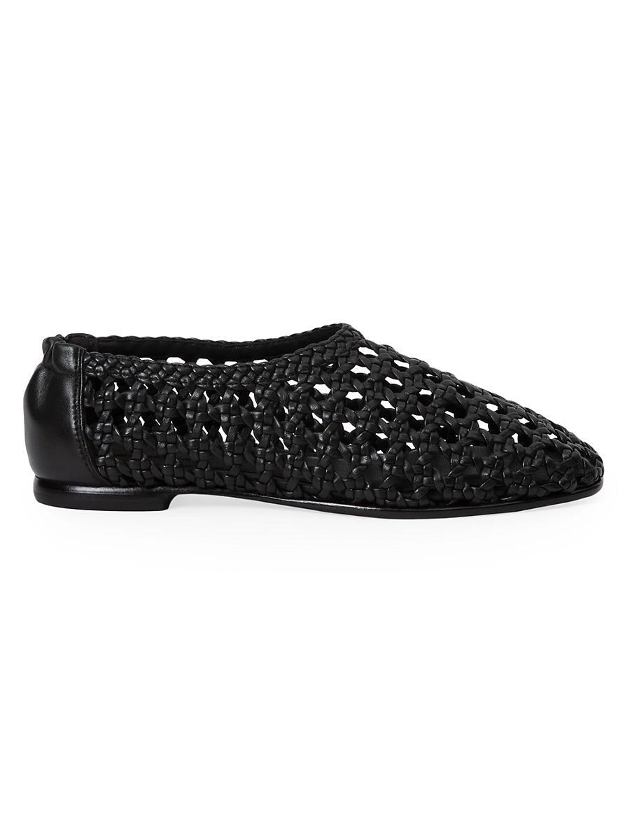 Simkhai Womens Eden Woven Ballet Flats Product Image