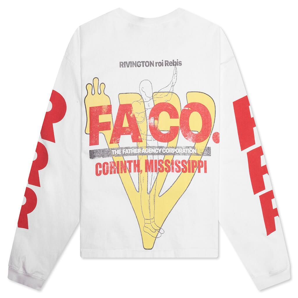 FA-CO L/S Tee #2 - Optic White Male Product Image