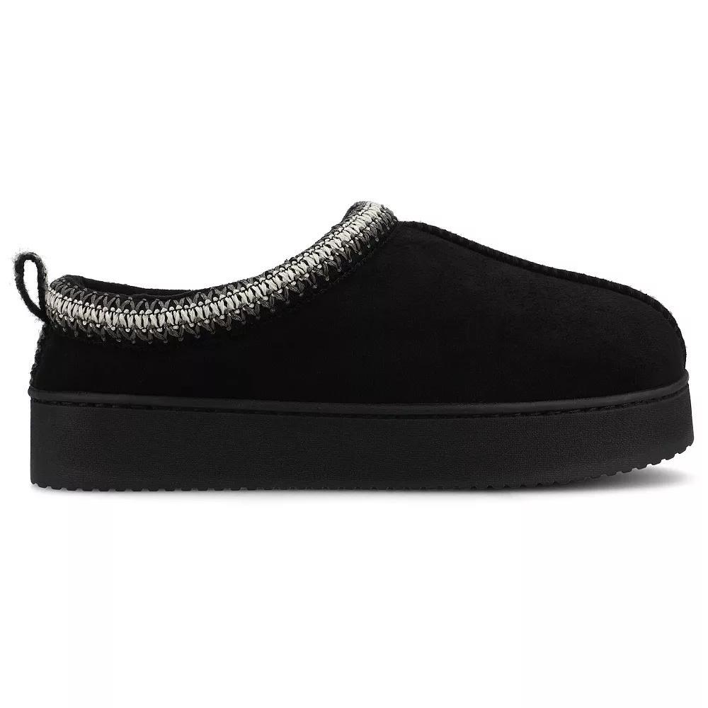 Journee Connway Women's Slip-On Cushioned Clog Slippers, Size: Medium(7/8), Black Product Image