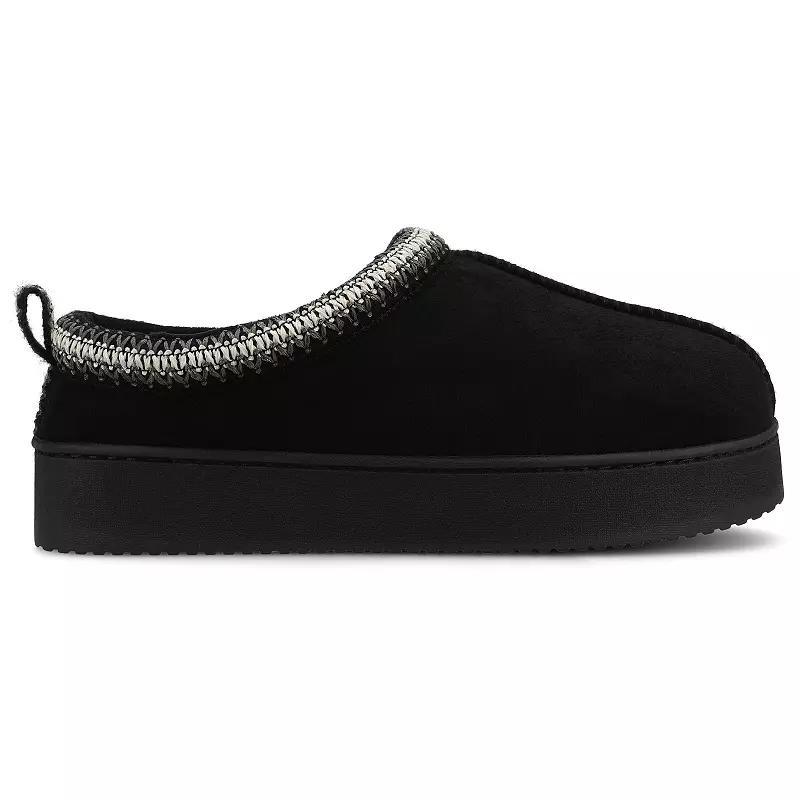 Journee Connway Women's Slip-On Cushioned Clog Slippers, Size: Medium(7/8), Black Product Image