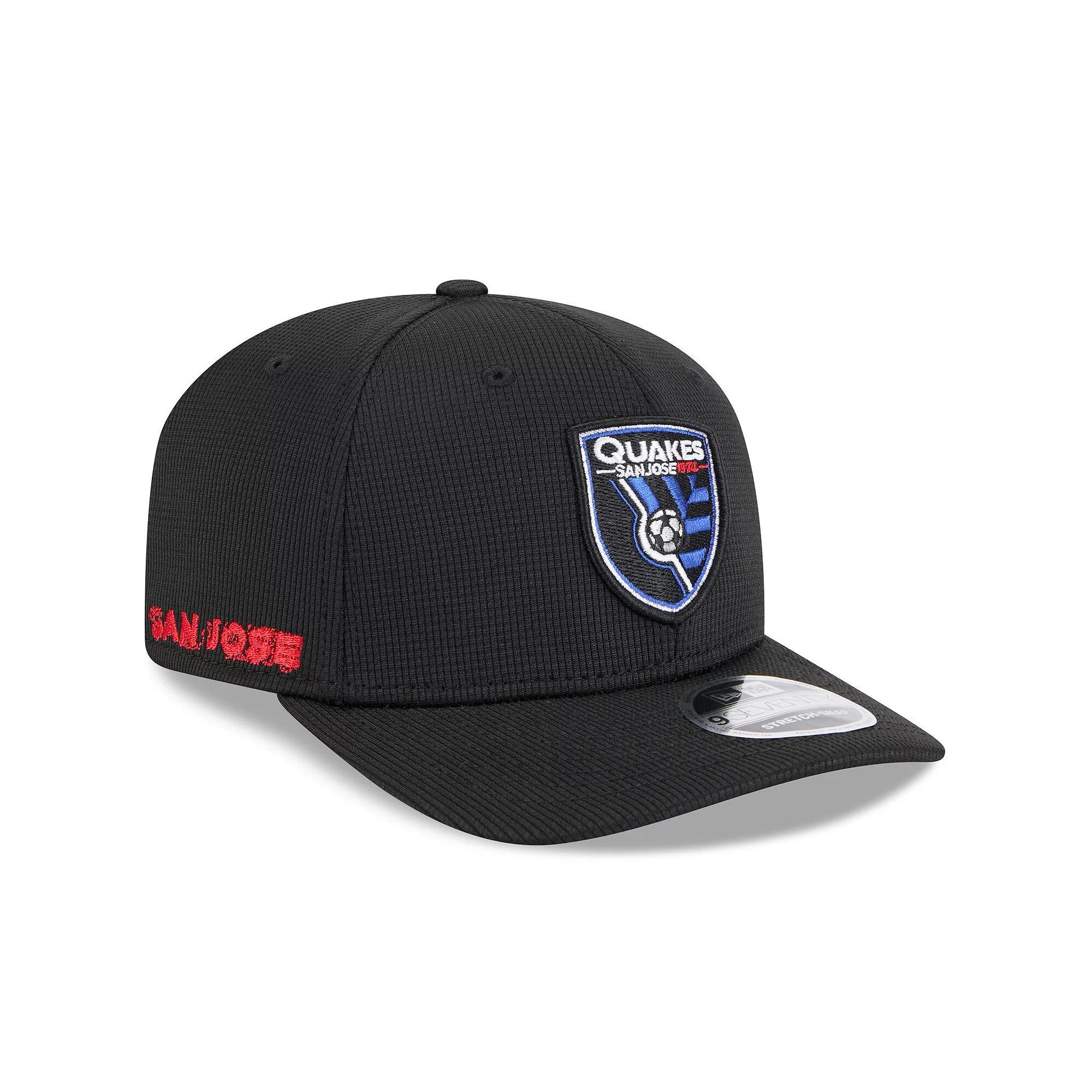 Men's New Era  Black San Jose Earthquakes 2025 Jersey Hook 9SEVENTY Stretch-Snap Hat, Sje Black Product Image