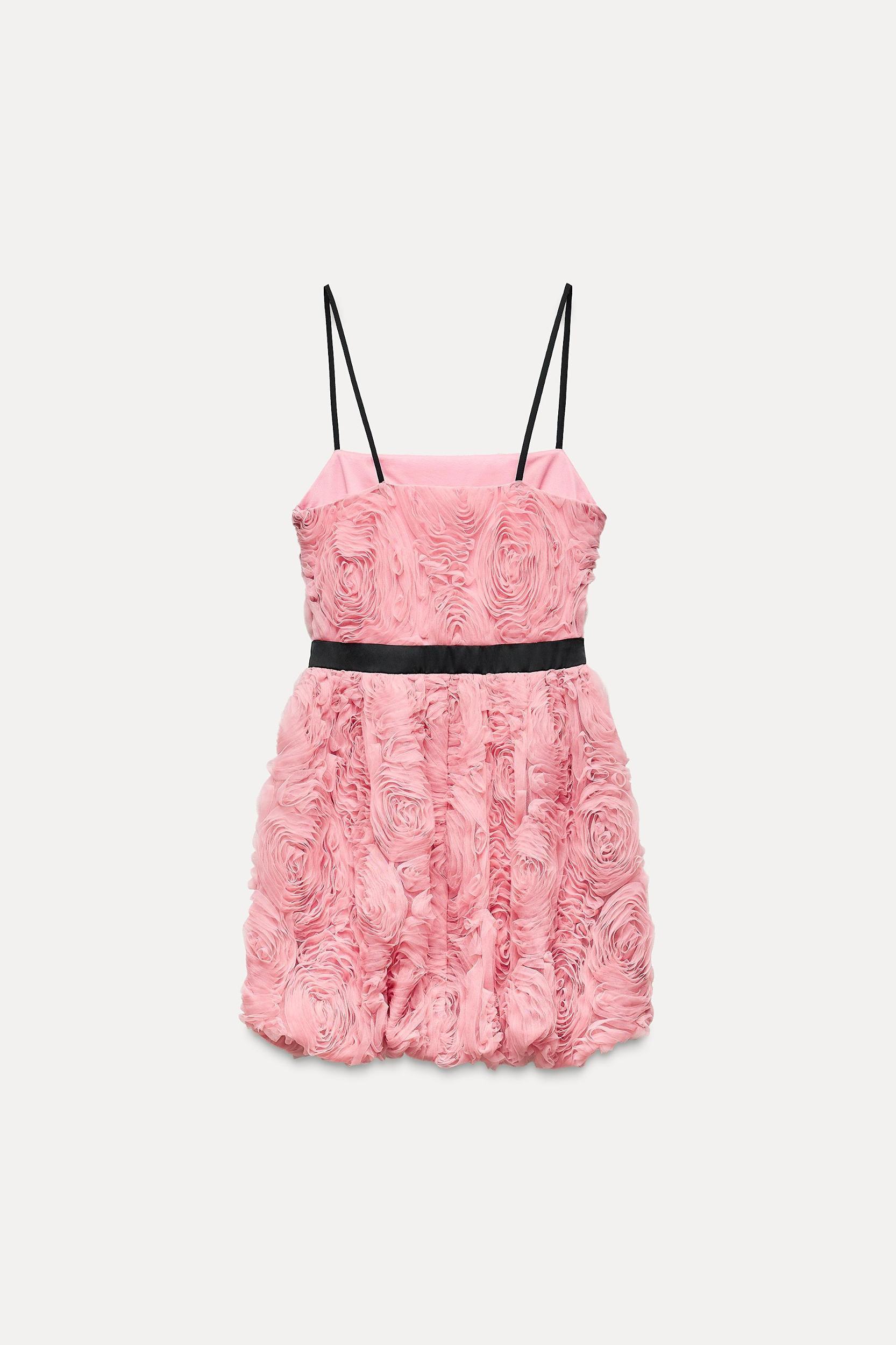 STRUCTURED FLORAL MINI DRESS Product Image