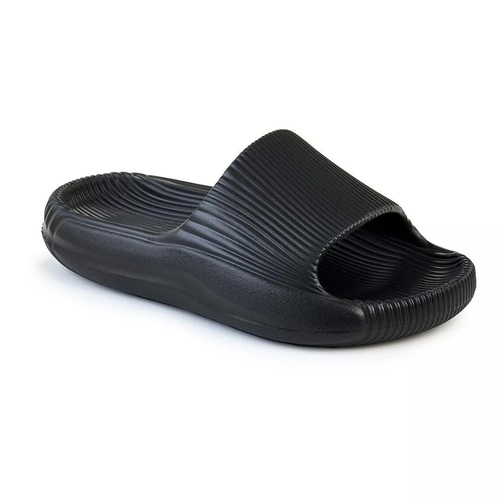American Exchange Women's Lined Slide Sandals, Size: 10, Black Product Image