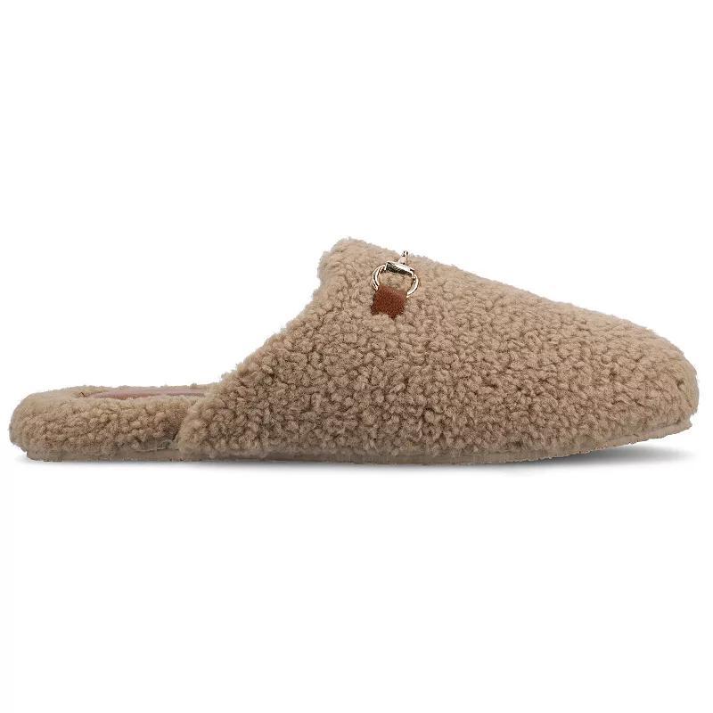 Journee Monnroe Women's Cushioned Scuff Slippers, Size: Large (9/10) Product Image