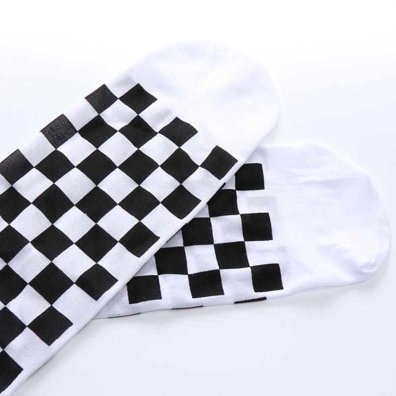 Patterned Over-the-Knee Socks Product Image