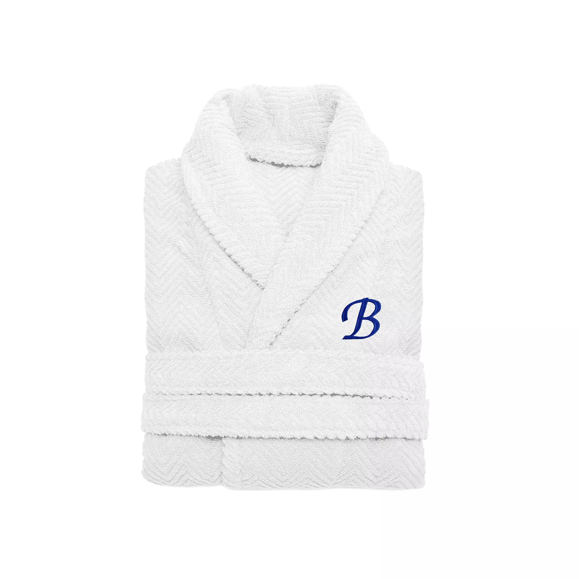 Linum Home Textiles Turkish Cotton Personalized Herringbone Weave Bathrobe, Womens Product Image