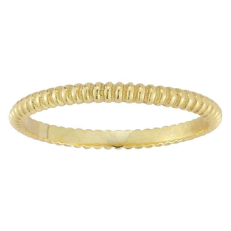 Sunkissed Sterling Twist Ring Set, Women's, Size: 7, Silver Tone Product Image