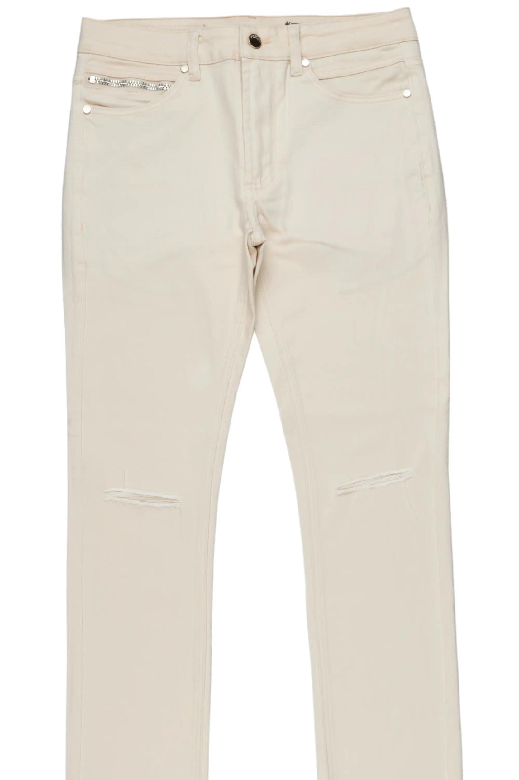 Josiah Beige Super Stacked Flare Jean Male Product Image