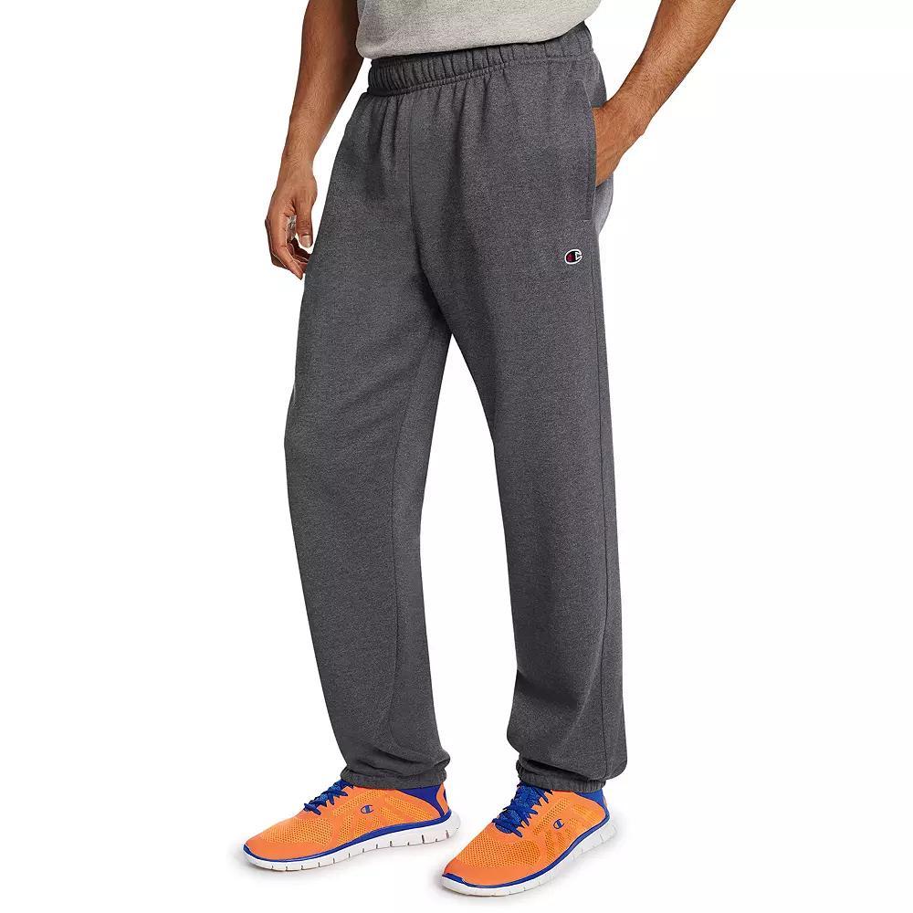 Men's Champion® Cinched Fleece Pants, Size: Medium, Oxford Gray Product Image