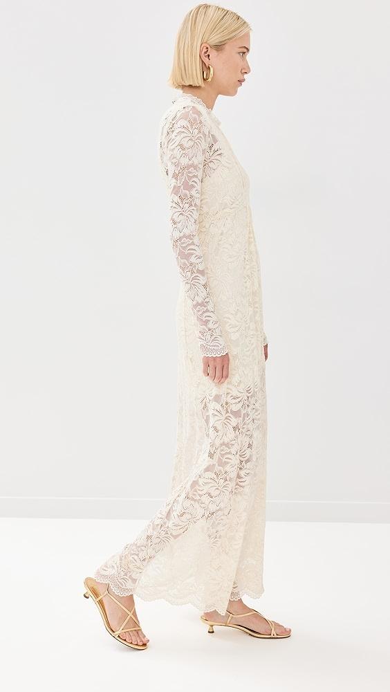 rabanne Long Dress in Lace | Shopbop Product Image
