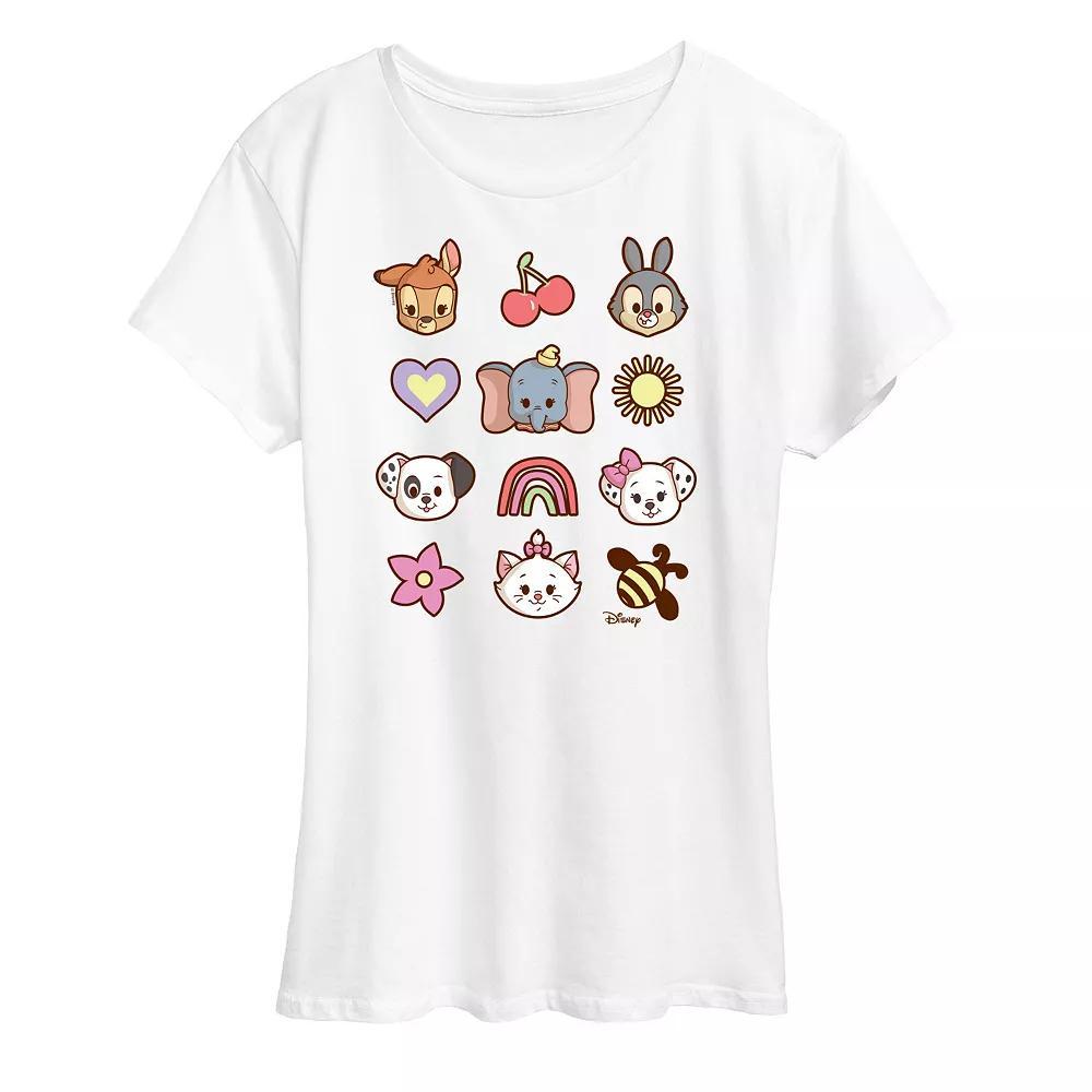 Disney's Women's Character Group Graphic Tee, Girl's, Size: Medium, Grey Gray Product Image