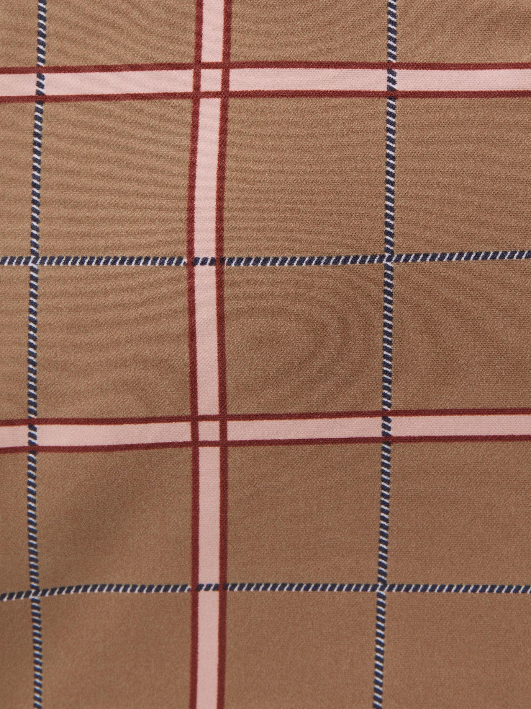 The Upside Check Sports Bra in Brown Check Product Image