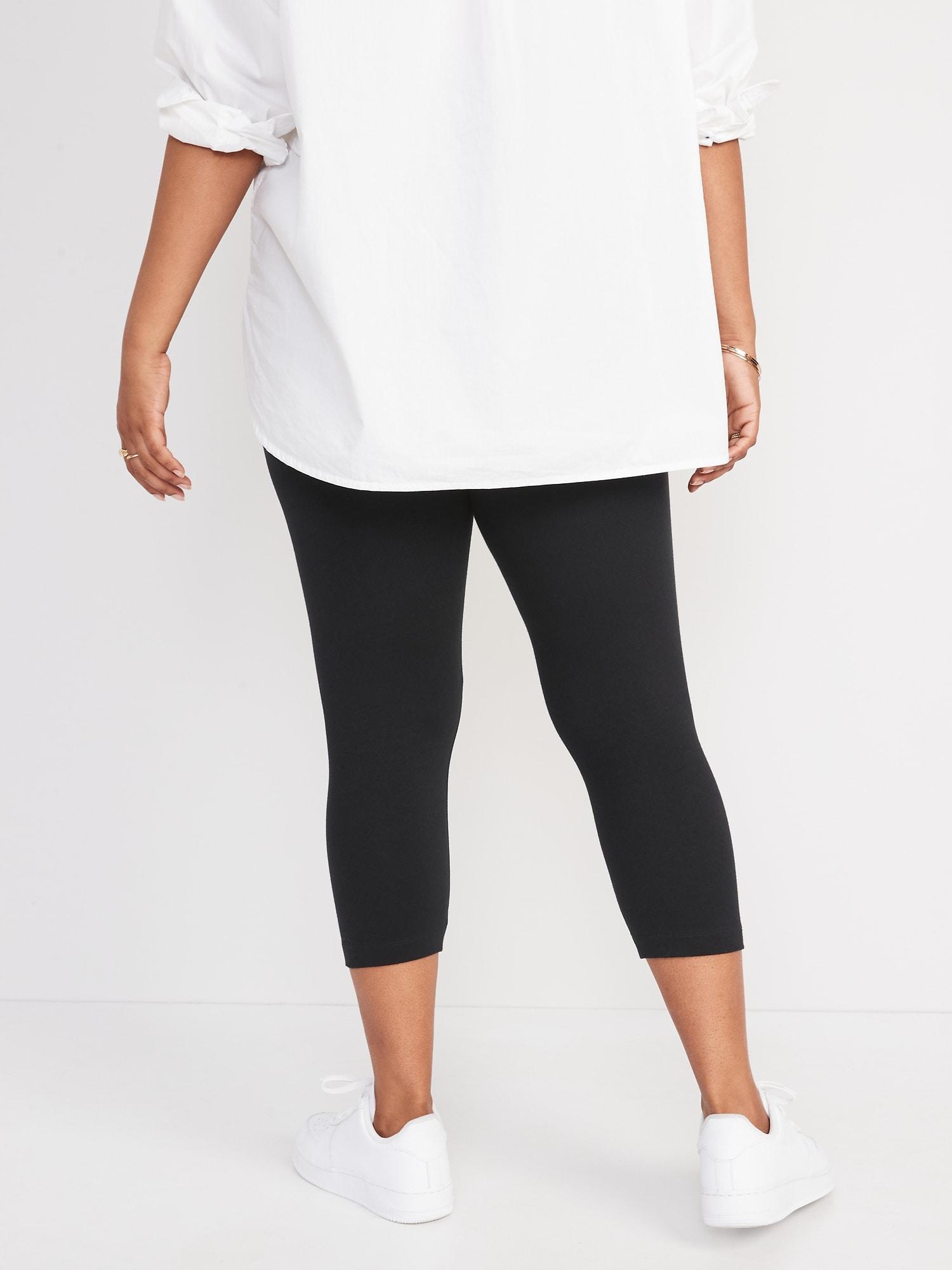 High-Waisted Fashion Layering Cropped Legging Product Image