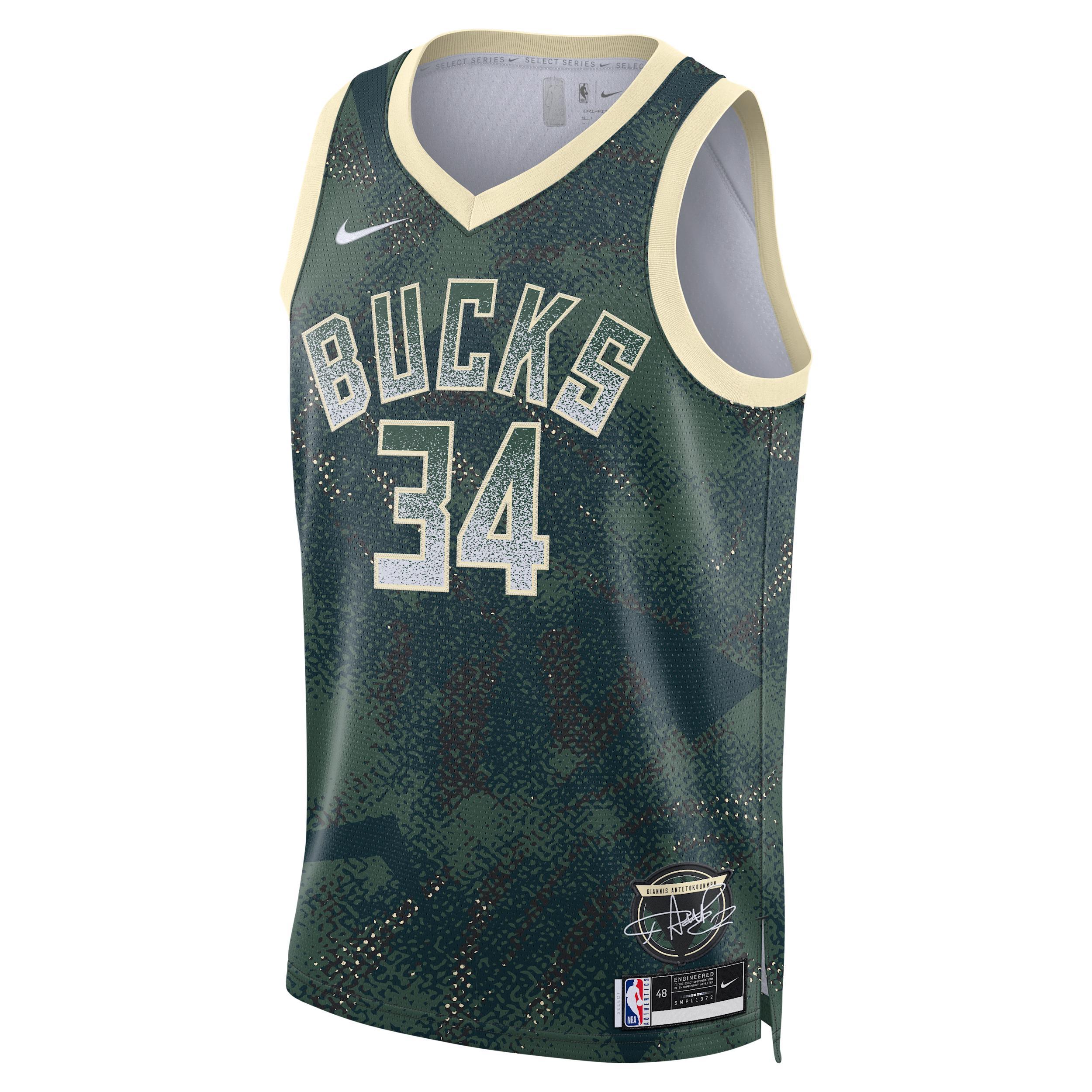 Giannis Antetokounmpo Milwaukee Bucks 2025/26 Select Series Nike Men's Dri-FIT NBA Swingman Jersey Product Image
