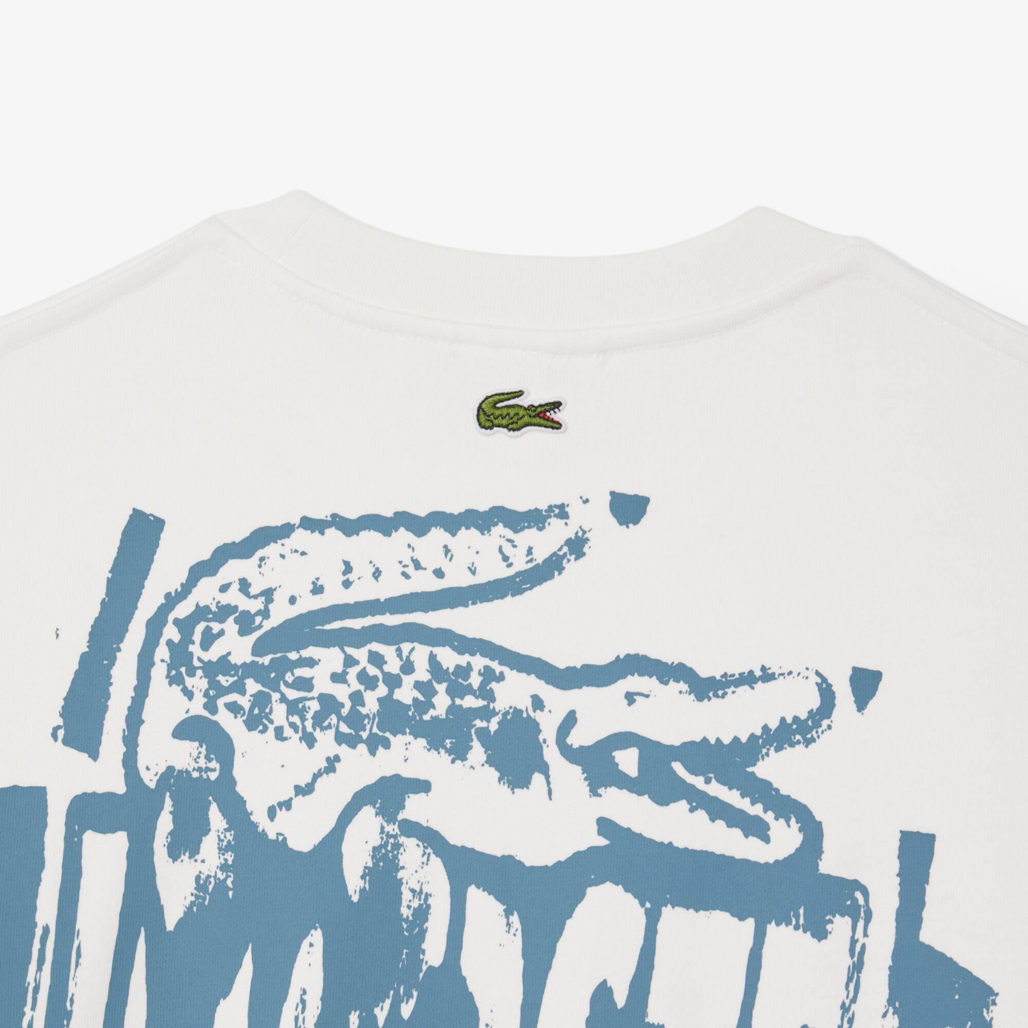 Graphic Print Fleece Sweatshirt Product Image