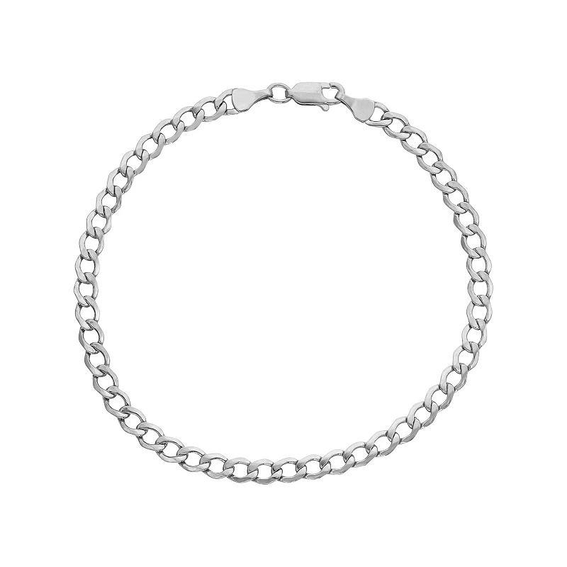 Jordan Blue Men's 14k Gold Curb Chain Bracelet, Size: 8.5", 14k Whgold Product Image