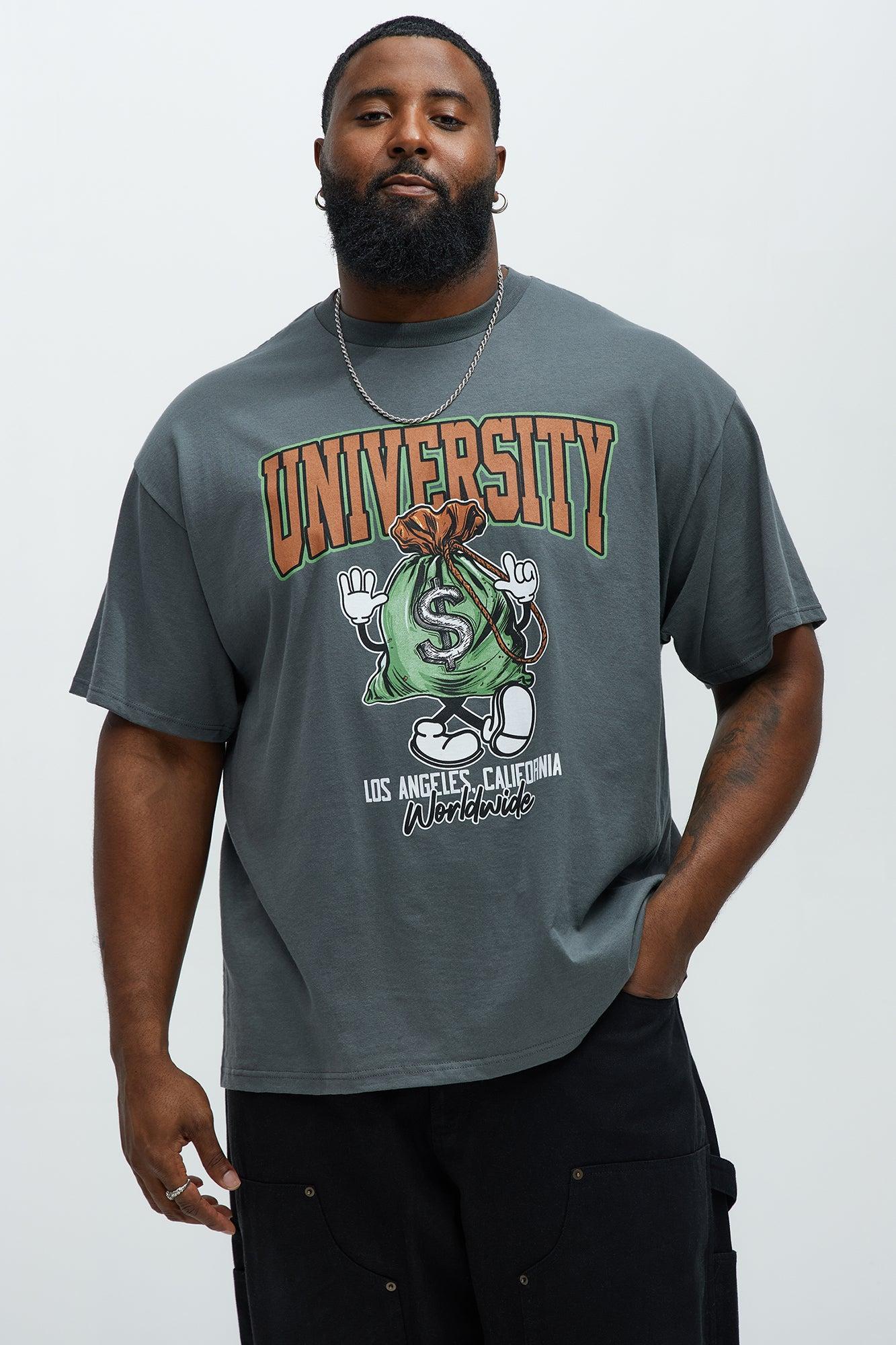 Money University Short Sleeve Tee - Charcoal Product Image