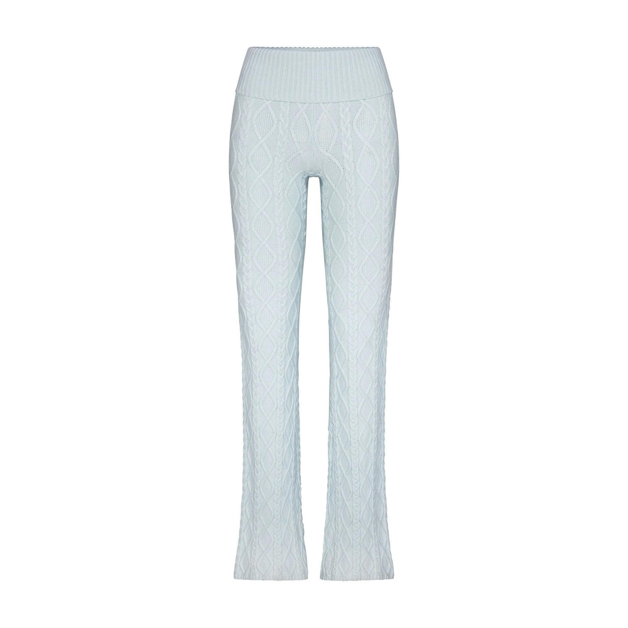 SWEATER KNIT FOLDOVER PANT | CLOUD Product Image