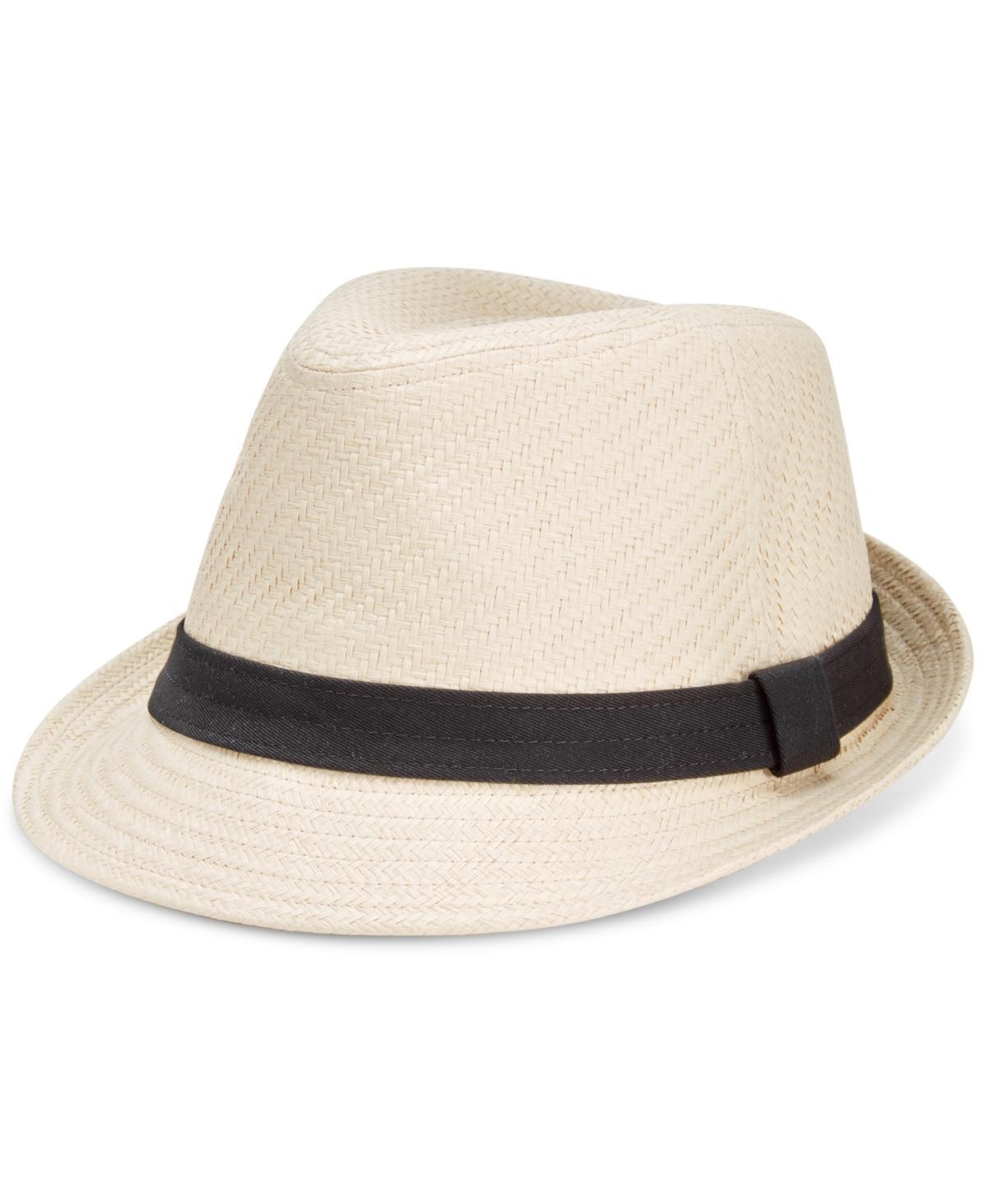 Men's Levi's® Twill-Band Straw Fedora, Size: Large/XL, Natural Product Image