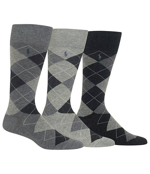 Polo Ralph Lauren Assorted Argyle Dress Socks 3-Pack Product Image
