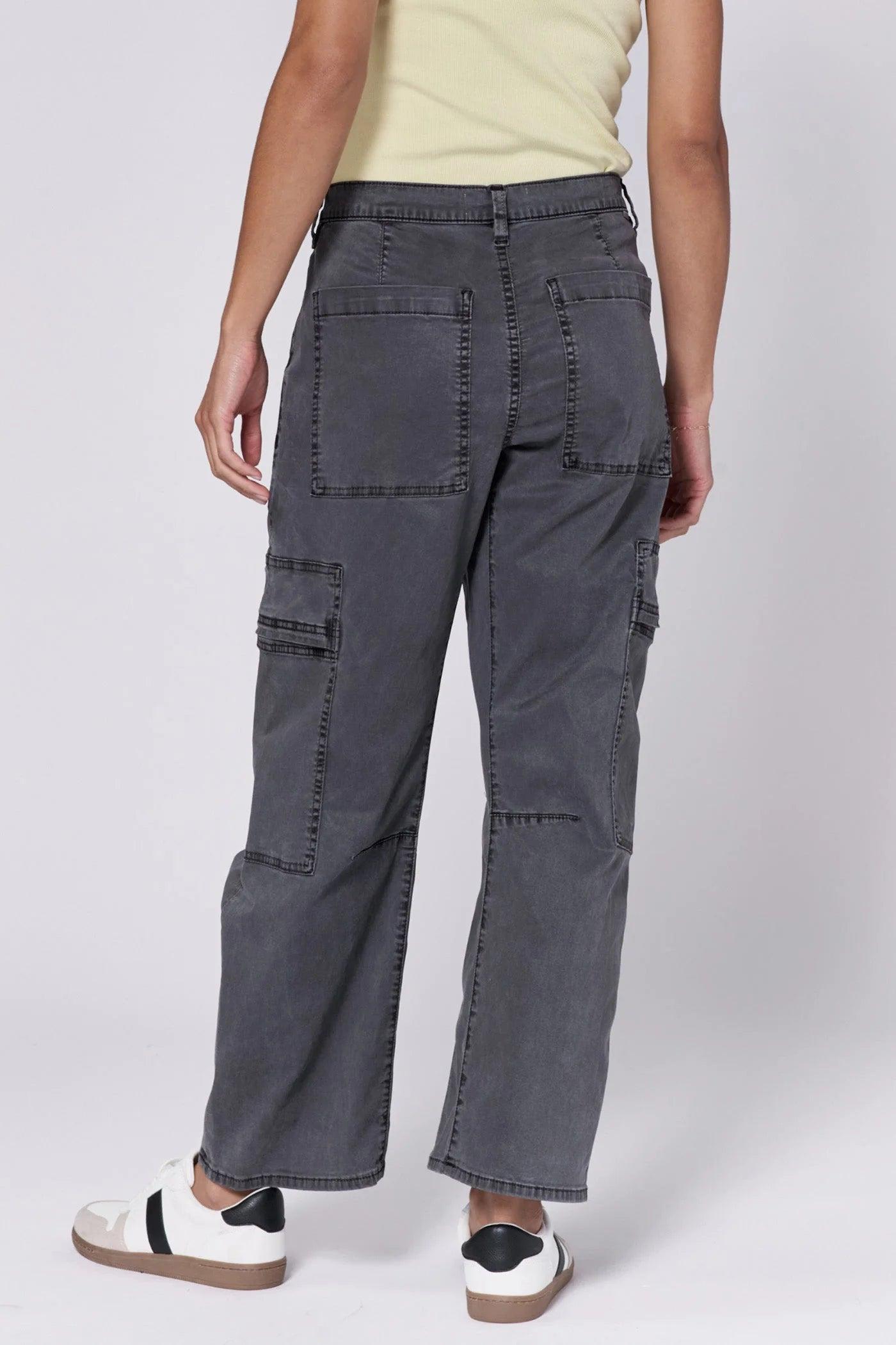 Lasso High Rise Cropped Baggy Fit Pants Product Image