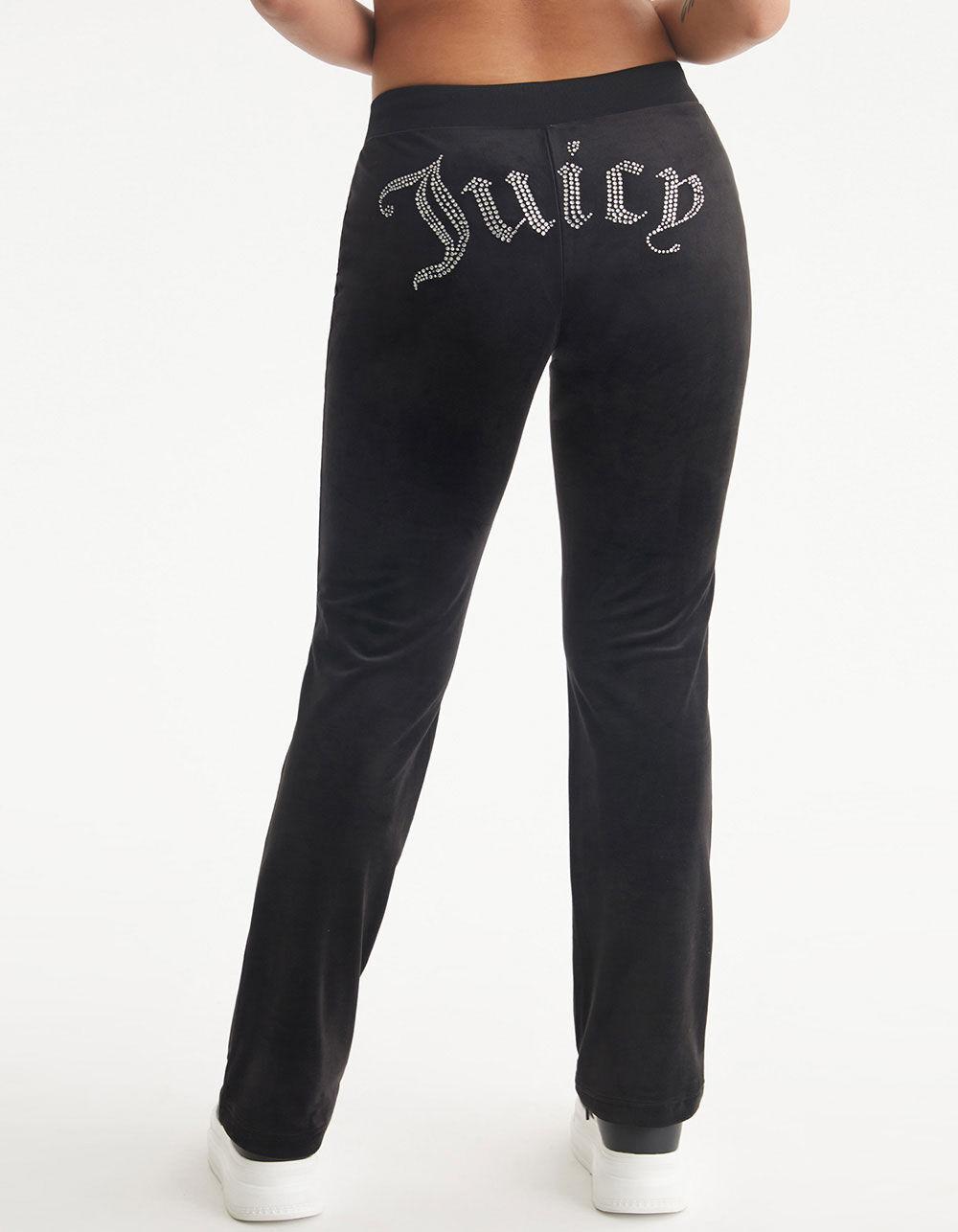 JUICY COUTURE OG Big Bling Womens Velour Track Pants Product Image