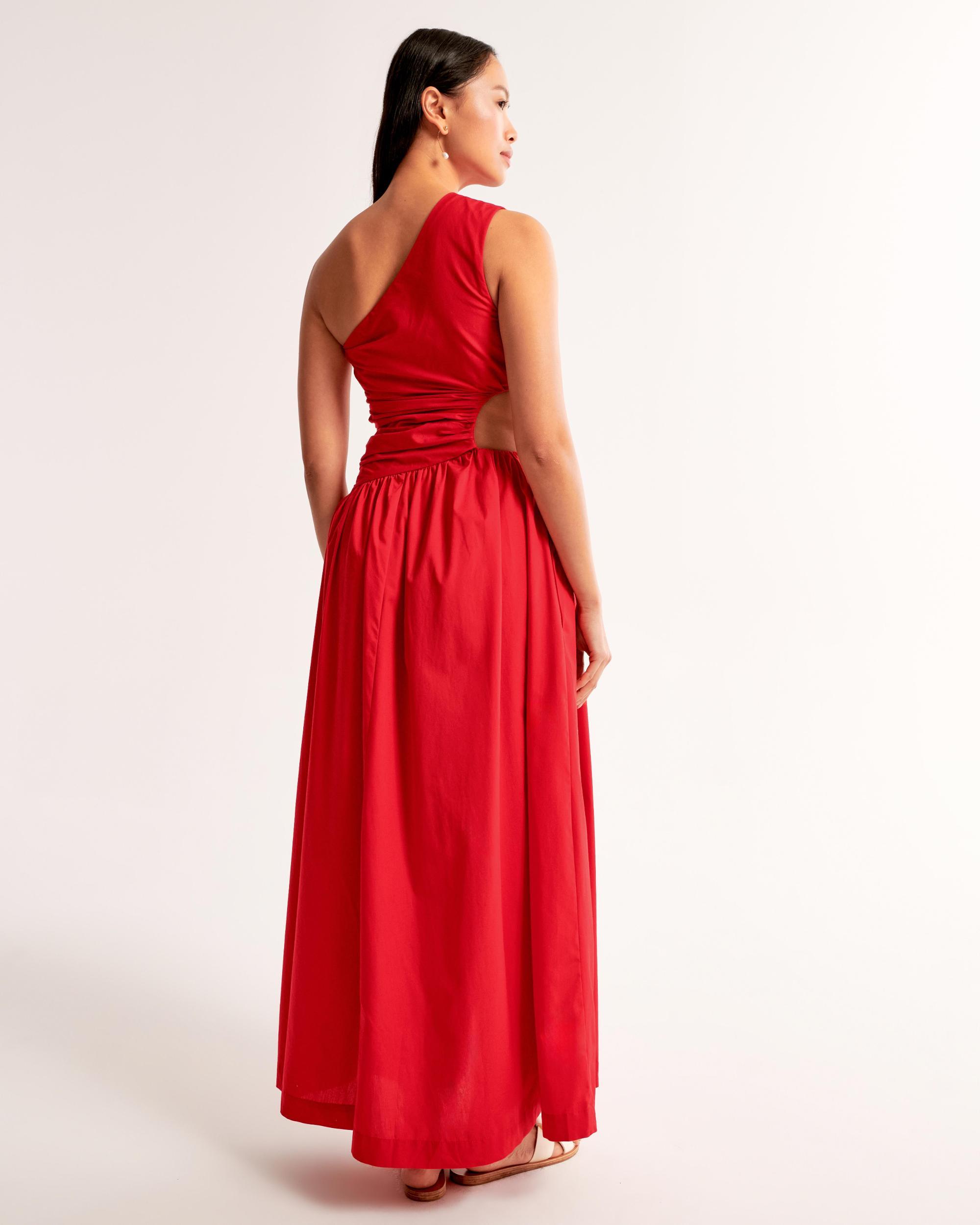 One-Shoulder Cutout Maxi Dress Product Image
